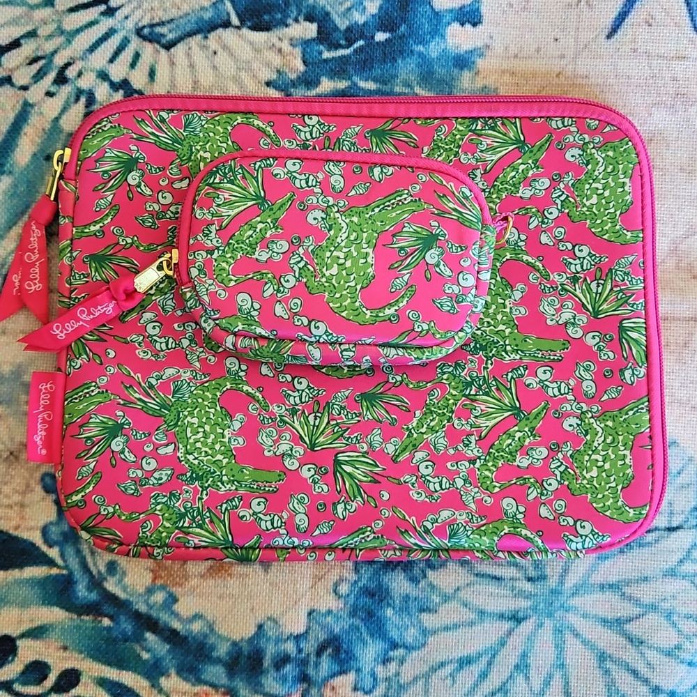 Lilly Pulitzer Alligator Tech Case Set